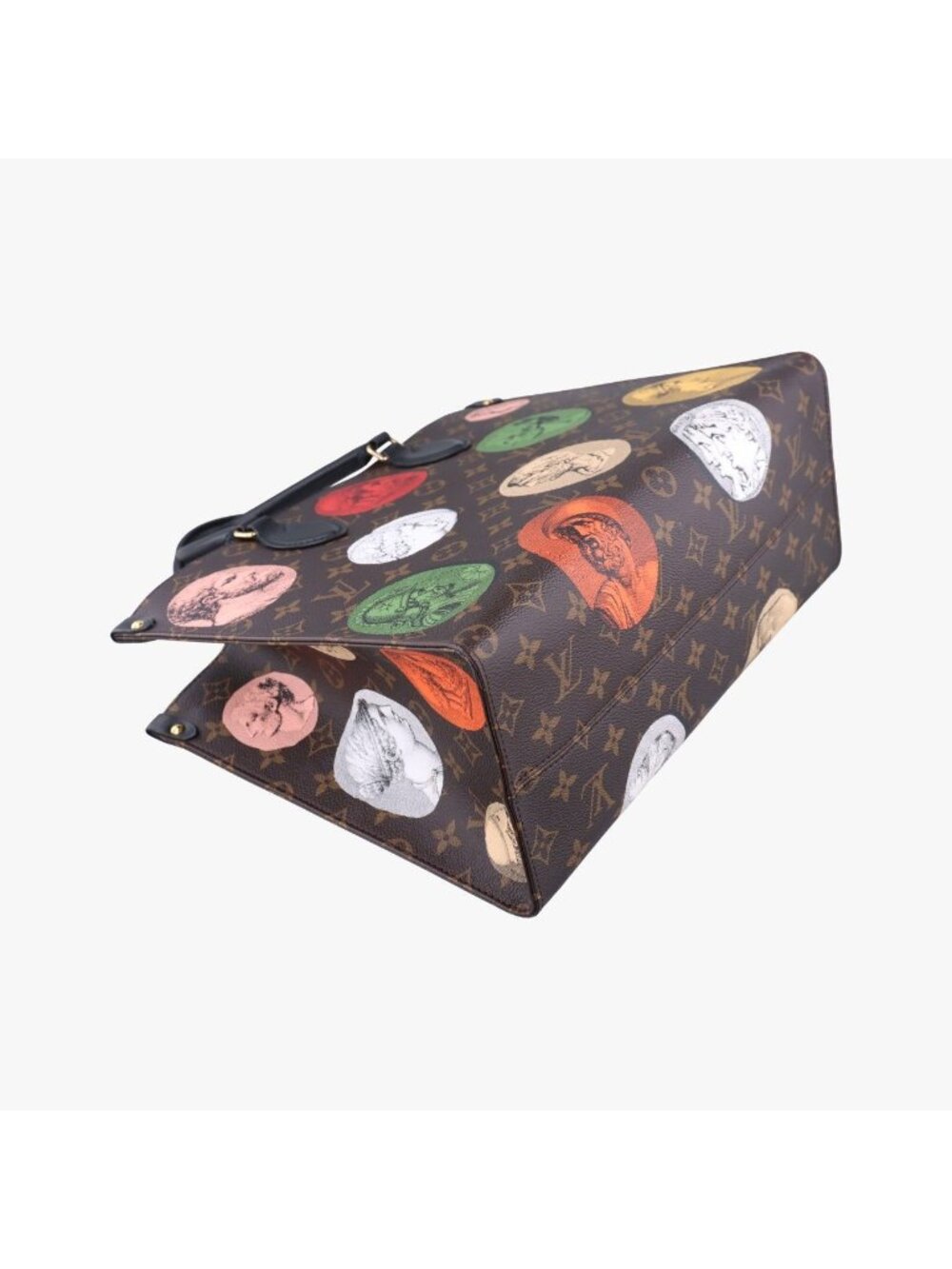 ★SOLD★ Louis Vuitton Fornasetti Collaboration On The Go MM Monogram Brown - Picture 7 of 15